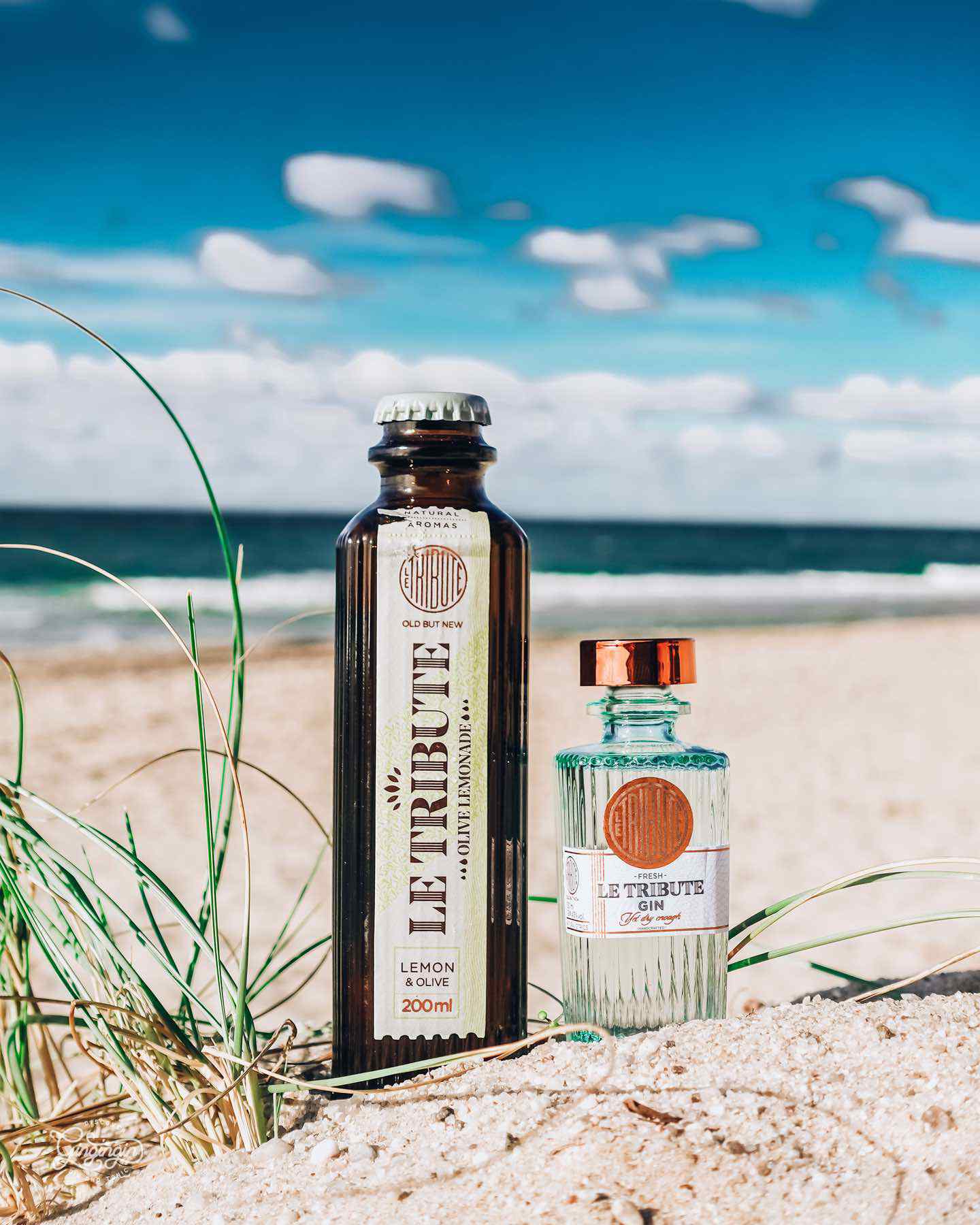 Le Tribute Gin mit Oliven Limonade